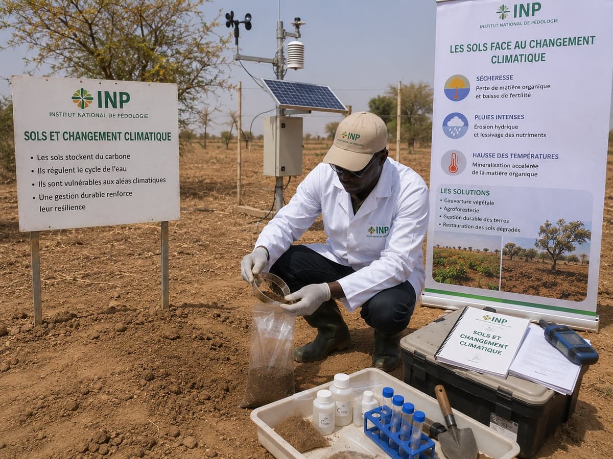 Suivi des sols face au changement climatique par l'INP